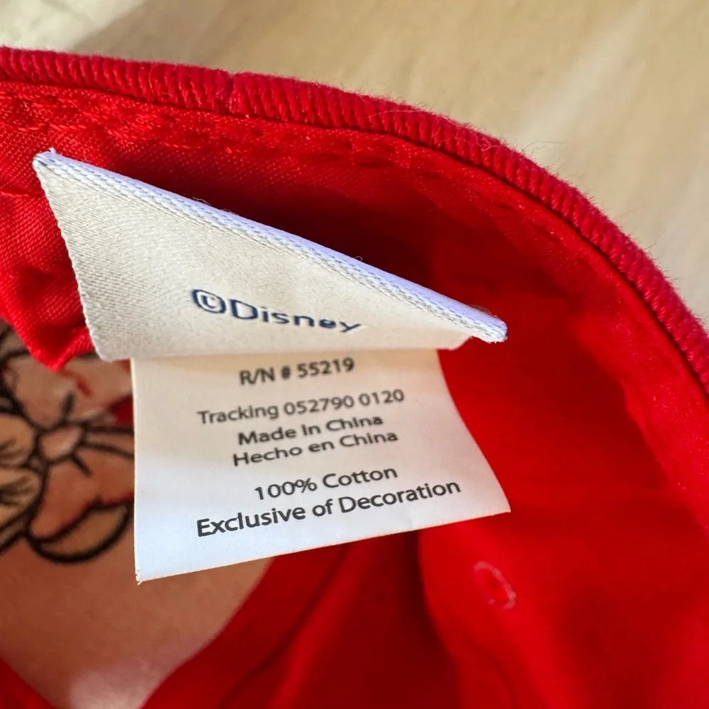 Disney Minnie Mouse Girls Red Baseball Hat “It’s All About Me!”